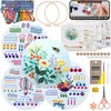 VIVAwisdom 4 Sets Beginner Cross Stitch Kits; Hand Embroidery kit