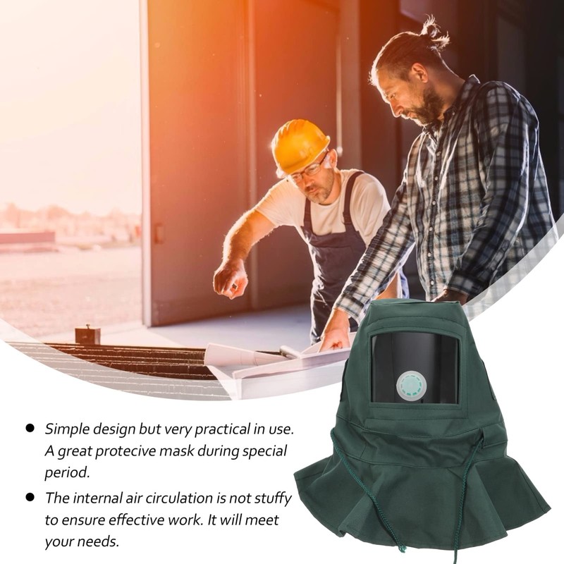 Outanaya Sandblasting Helmet Protective Dust Mask for Abrasive Work Comfortable