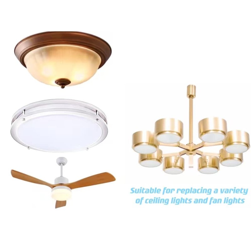 Ledytech 5.12'' LED Ceiling Fan Light Retrofit Kit, Ceiling Light