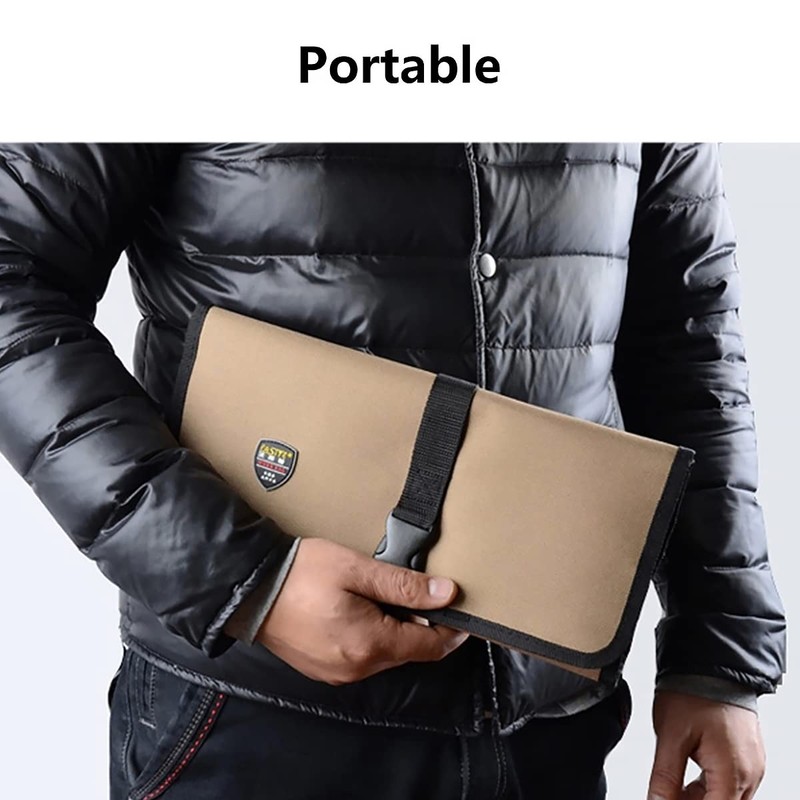 Tool Roll Bag, 10 Pockets Tool Bags, Multi-Purpose Tool Roll-Up
