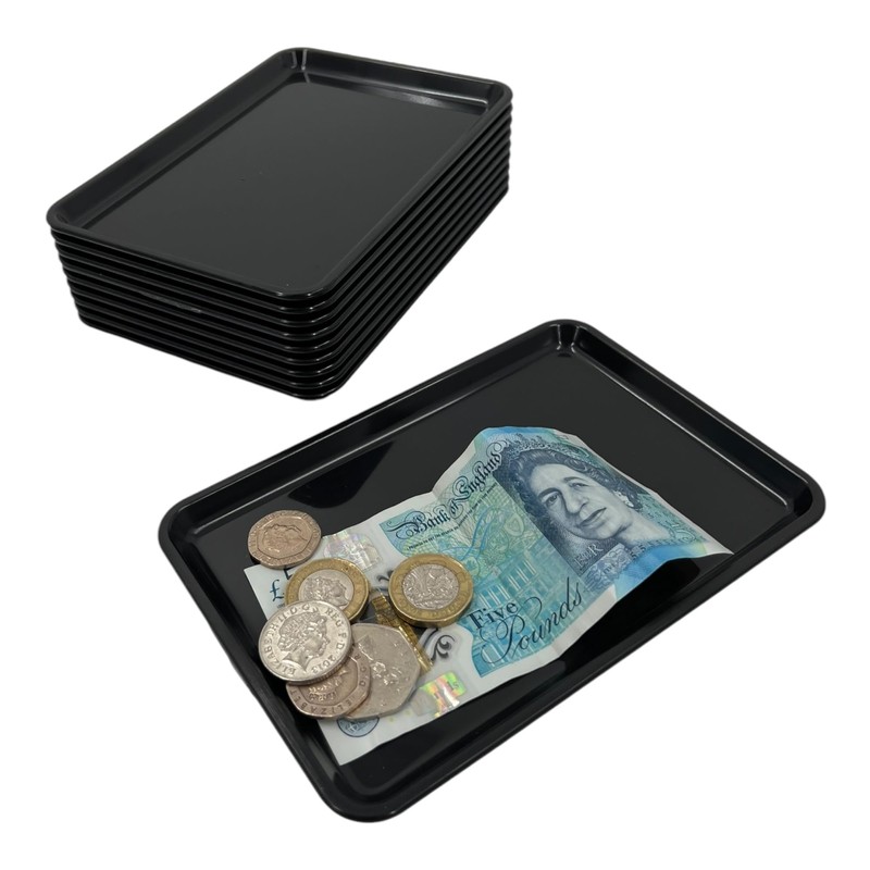 Chabrias Ltd Pack of 10 Plastic Rectangle Tip Trays -