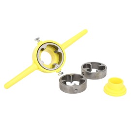 3Pcs NPT Die Set PVC Thread Maker Tools Kit (1/2 inch, 3/4 inch, 1 inch) With Plastic Pipe Die,Round Die