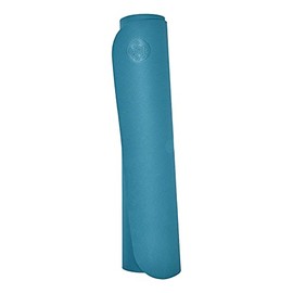 Manduka Begin - Esterilla de yoga de alta calidad de 5 mm de grosor con rayas de alineación. Reversible, ligera con amortiguación densa para apoyo y e