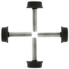sourcing map Furniture Gliders 4 Pieces Levelling Feet M6 x