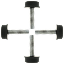 sourcing map Furniture Gliders 4 Pieces Levelling Feet M6 x 24 x 18 mm Leveler Adjustable Protection for Table Leg