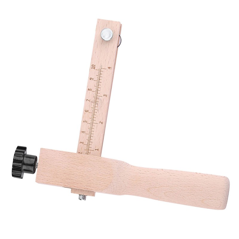 Wooden Hand Leather Strip Strap Adjustable Cutting Tool DIY Craft