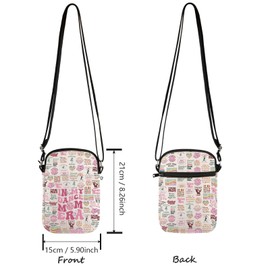JTOUK Dance Mom Crossbody Bag Dancing Mom Dance Crew Ballett Liebhaber Geschenk Tanzaufführungsgeschenk, Dance Mom Cr EU, 5.91 Inches ×8.27 Inches