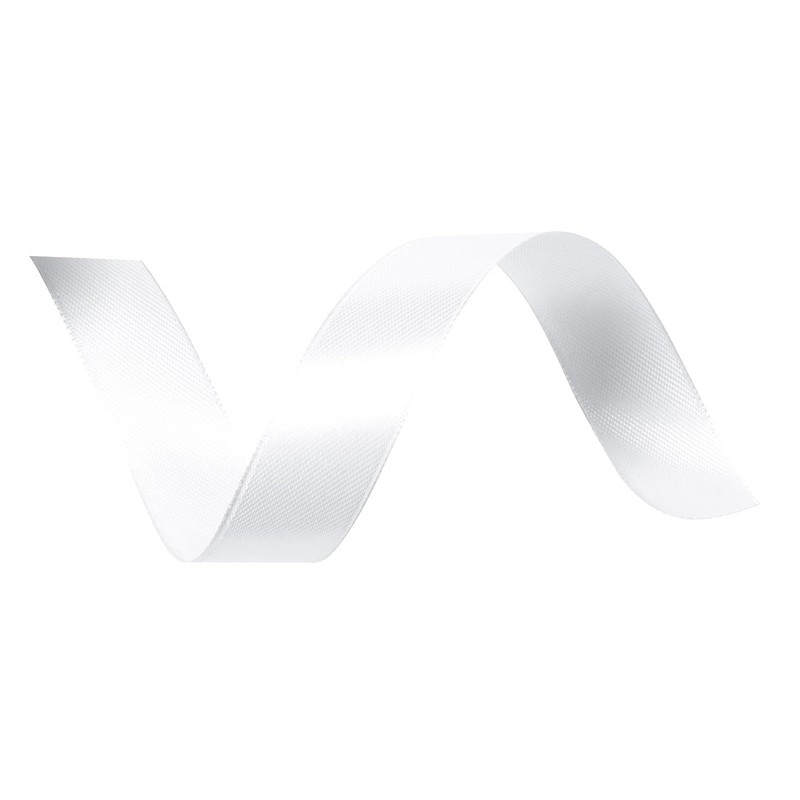 Vaessen Creative Satin Ribbon, 301002-1021, White, 3mm