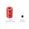 DMiotech 2pcs 4-4mm Bore L20XD12 Rigid Coupling Shaft Coupling Joint