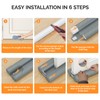 fowong 2 Pack Door Draft Stopper 30" Adjustable Under Door