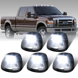 NEIFILES 5PCS LED Cab Roof Marker Lights Compatible with Ford 1999-2016 F250 F350 F450 F550 F650 F750 Super Duty White Top Clearance Running Lights
