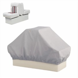 Boat Seat Cover Back to Back Double Seat Storage Cover, Waterproof Marine Seat Protector, Heavy Duty, 50" L x 22" W x 22" H (C)