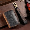TECART Leather Smart Key Fob Case Shell Fit for Jeep