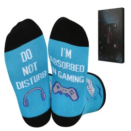 Do Not Disturb I'm Gaming Socks,Birthday Gifts For Boys, Mens Christmas Socks Gifts For Him,Gamer Funny Socks Gift For Men