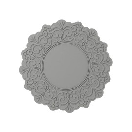 [11.8 x 11.8 inches (30 x 30 cm)] Coaster Fashionable Trivet Cute Lace Pattern Korean Like Interior Cup Accessory Vase Miscellaneous Goods Present Cafe Cute Lace Pattern Trivet Coaster (Other 2)