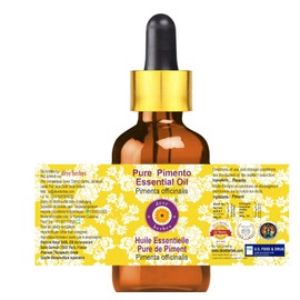 Deve Herbes Pure Pimento Essential Oil (Pimenta officinalis) Non-Sticky | Non-Greasy | Warm Spicy Aroma | for Aromatherapy, Massage & DIY Use | Steam Distilled 15ml with Glass Dropper