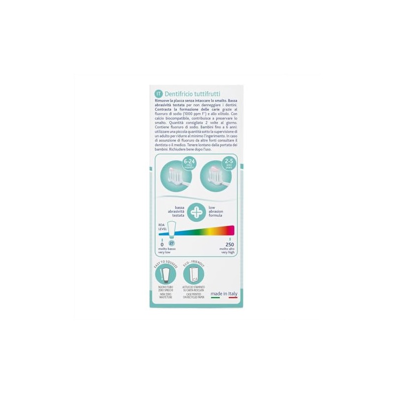 chicco Pasta de Dientes Tuttifrutti para Niños 1 a 5