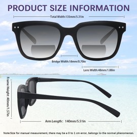 fadbon 4 Pack Bifocal Sunglasses for Women Men,UV400 Sun Protection Reading Sunglasses Outdoors Readers Eyewear Matte(4C,Mix,1.5,x)