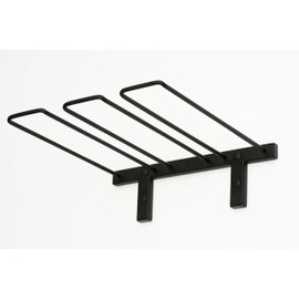 VintageView Wall Series-Stemware Wall Mounted Wine Glass Rack (Satin Black) Stylish Modern Wine Storage with Label Forward Design