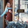 Andchi Open & Closed Hanging Door Sign, Double Sided Door