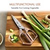 HEZHEN Damask Kitchen Scissors, Multifunctional Cooking Scissors, Saw Cut, 110