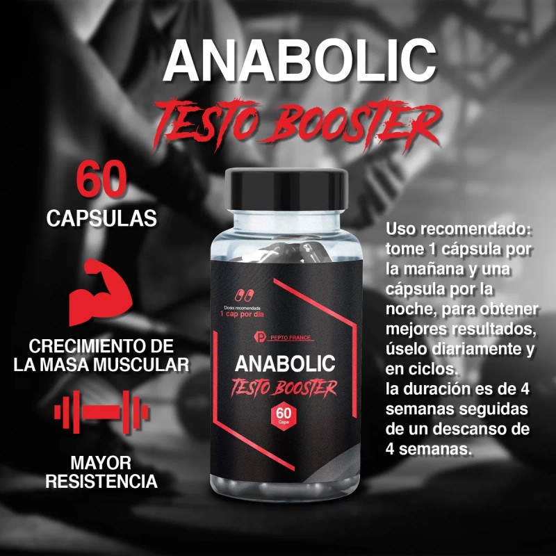 Anabolico Testo Booster 60 Cápsulas Sin Sabor