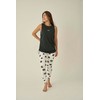 Emi 13WCT251086 Women's BLK Side Lost Tank, Black