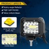 PICAA LED Work Light 12 V 24 V, 2 x