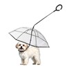 ENJOYING Dog Umbrella Small Breed, Clear Dog Umbrella Leash for