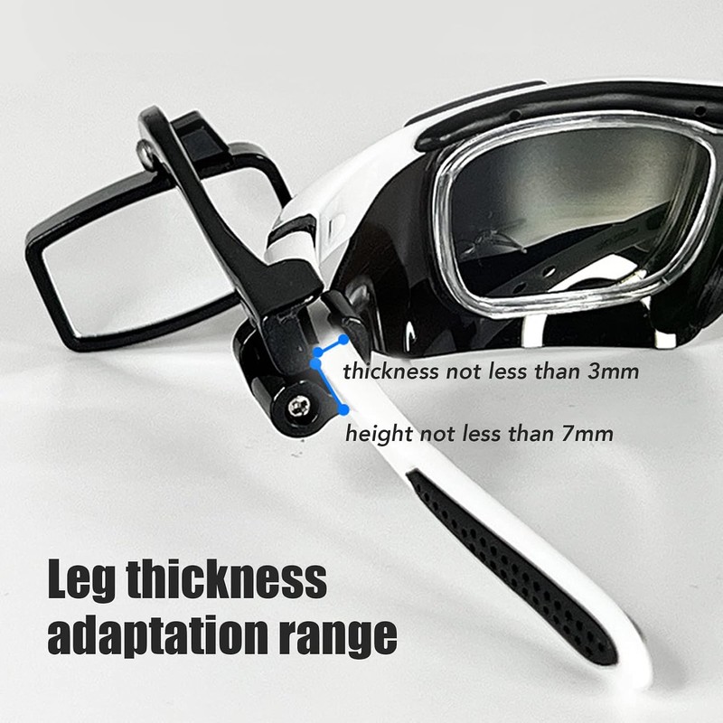 Espejo para Casco de Bicicleta, Espejo Retrovisor para Casco de