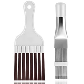 Air Conditioning Comb, Air Conditioning Slats Comb, 2 Pieces Air Conditioning Condenser Fin Comb, Lamellar Comb Stainless Steel Fin Cleaning Brush Evaporator Cooler Repair Tool