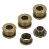 PATIKIL 5mm(1/5 inch) Solid Brass Hole Eyelets, 4 Pcs Flat