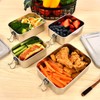 VIKCOLEE 8 PCS Stainless Steel Bento Box 550ml, Metal Lunch