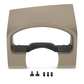 LQI Dashboard Instrument Cluster Cover Panel Dash Bezel Trim, Compatible with Ford F150 2004-2008, Fit Lariat Models, Beige