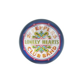 Half Moon Bay Sgt Peppers Lonely Hearts Club Band - The Beatles - Multicolor 2.7 x 1.2 Inch Glass Office Desk Paperweight, PWBTS03