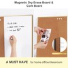 ARCOBIS Cork Board White Board Combo, 24 x 18 Inch