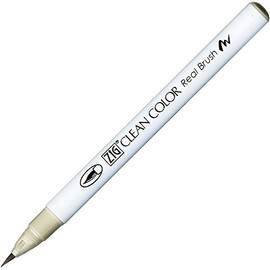 Kuretake Zig Clean Color Real Brush Marker Pen 901 Grey Tint