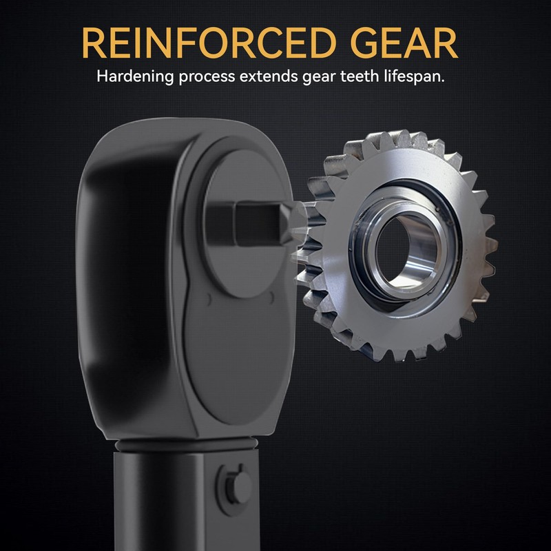 KOOPOOL 1/2-inch Drive Click Torque Wrench, 10-150 ft/lb (13.6-203.5 N/m)