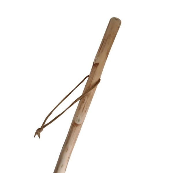 Stock-Fachmann® Hiking Pole Marschierer Polished in Natural Unpainted Chestnut Wood