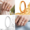 ThunderFit Stackable Silicone Wedding Rings for Women, Thin Rubber Engagement
