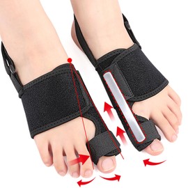 SSKHE 2 Pack Hallux Valgus Correction Splint,Correction Bandage Socks Bunion Corrector for Men and Women，Protection of the Big Toe