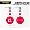 Cressi Unisex Adult Floating Keychain Floating Key Ring to Protect
