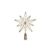 Xmas Star Tree Topper Brass Gold Wire / 16 inch