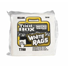 Tool Box Sellars Toolbox® T700 Quarter Fold Disposable Wiper, 12-1/2 X 13 in, White (3pk)