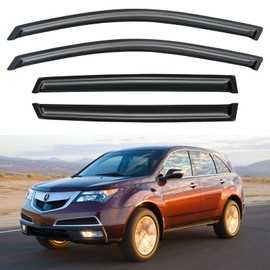 Window Rain Guards Shield for 2007-2013 Acura MDX, Window Vent Visors Shades Wind Deflectors for 07 08 09 10 11 12 13 Acura MDX