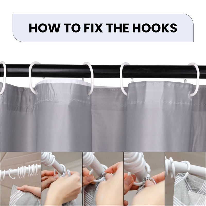 WedDecor Shower Curtains Mould Proof Resistant, Waterproof PEVA Shower Curtain