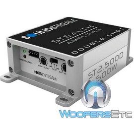 ST2.500D - Soundstream 2-Channel 500W Max Class-D Amplifier