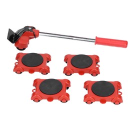 M?bel Transport Roller Set, M?belheber Mover Roller Tools Set M?belschieber Lifter Moving Tool Set with 4 Sliders Moving Tools for Sofas, K¨¹hlschr?nke, M?bel (Red)