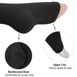 Knee High Compression Socks for Men & Women(8 Pairs)-Best for Running,Athletic and Travel -20-30mmHg (Large/X-Large)