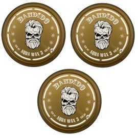 Bandido Aqua Hair Wax No. 1-8 Matt Fibre Hair Wax Hair Styling Wax Men's Hair Gel 150 ml Gel Wax (3 x 150 ml, No. 3)
